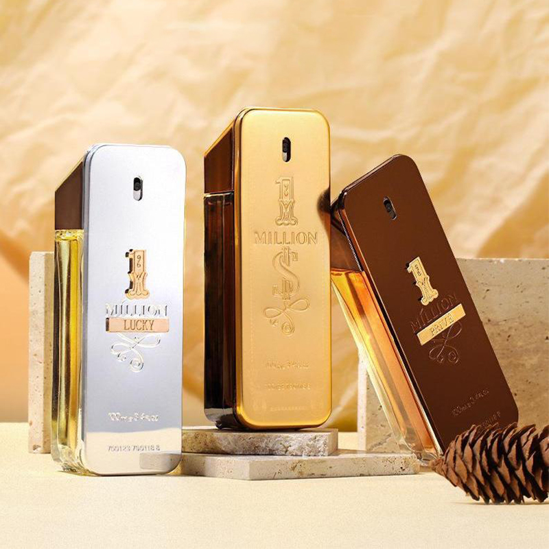 Gold Millionaire Prive-Eau de toilette pour homme, 100ml, parfum boisé, léger, date, marque originale