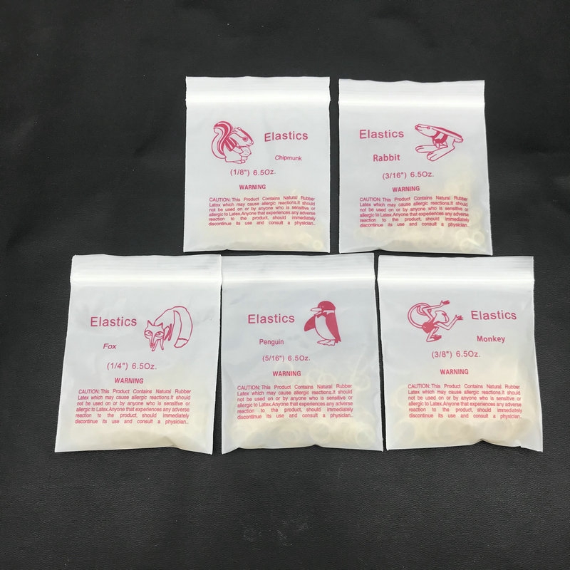 100 ピース/バッグ歯科矯正ゴムバンドオルトゴムラテックスブレース非毒性ツール 3.5 オンス/5 オンス/6.5 オンス歯科医ゴムバンド