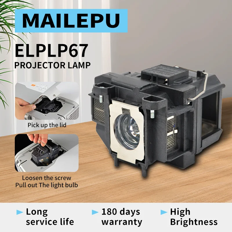 ELPLP67 V13H010L67 Projectielamp EB-S02 EB-W02 EB-W12 EB-X14 EB-W16 EB-s11 H432B