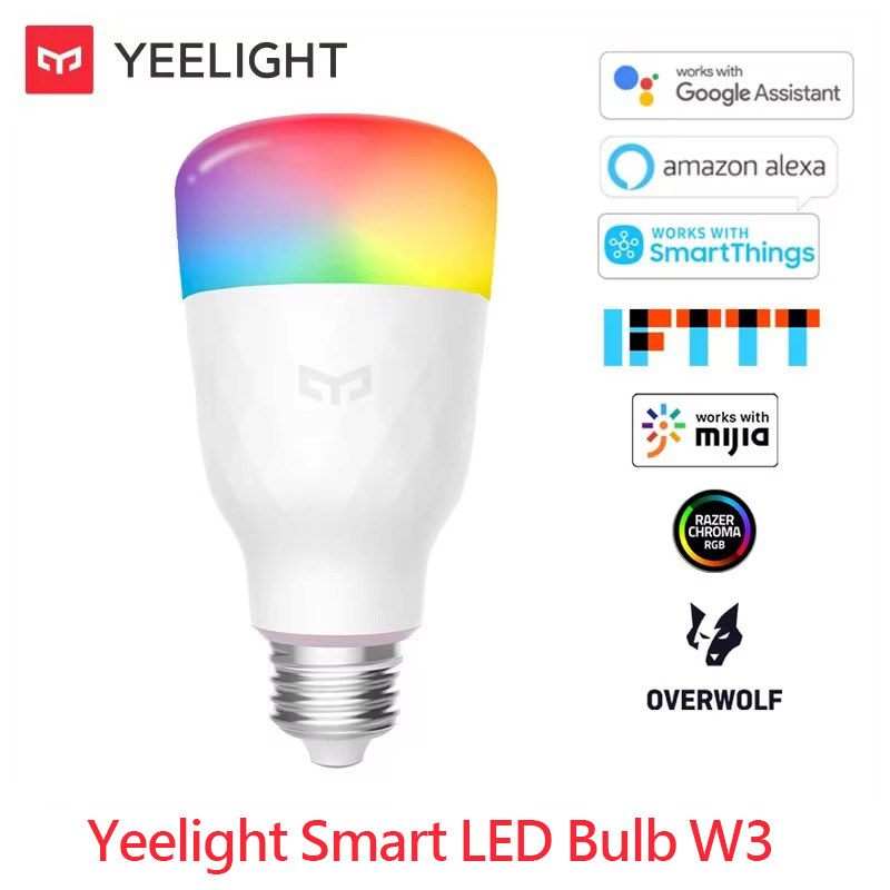 Yeelight Smart LED Bulb W3 Smart Home Color E27 2700K 900lm 8W 100-240V Lamp For Xiaomi mijia Alexa Google Home Yandex