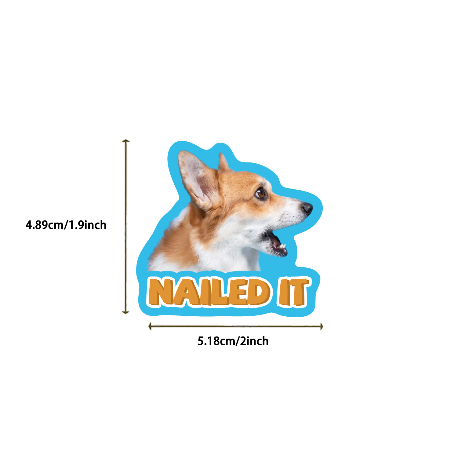 かわいい漫画の動物のステッカー、荷物、ギター、スケートボード、ラップトップ、日記、落書き、50個用の防水ビニールステッカー