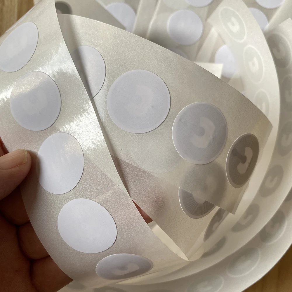 25มม13.56MHz ISO14443A แท็ก NFC NFC213 NFC สติ๊กเกอร์ ntg 213 RFID NFC ป้ายกาวสำหรับโทรศัพท์ NFC