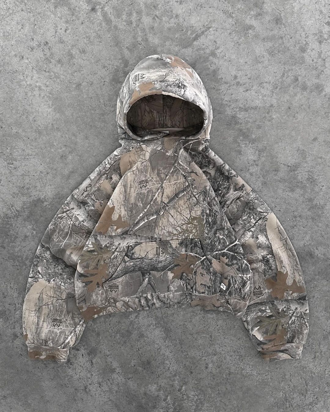 Streetwear Camouflage Zwei-stück Set Europäischen Amerikanischen Harajuku Zipper Hoodie Y2K Pullover Lose Jogginghose Beiläufige Breite Bein Hose