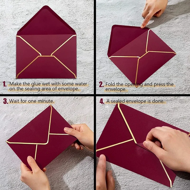 結婚式やパーティーの装飾用の10またはピース/パック枚のビンテージスタイルの招待状,グリーティングカード