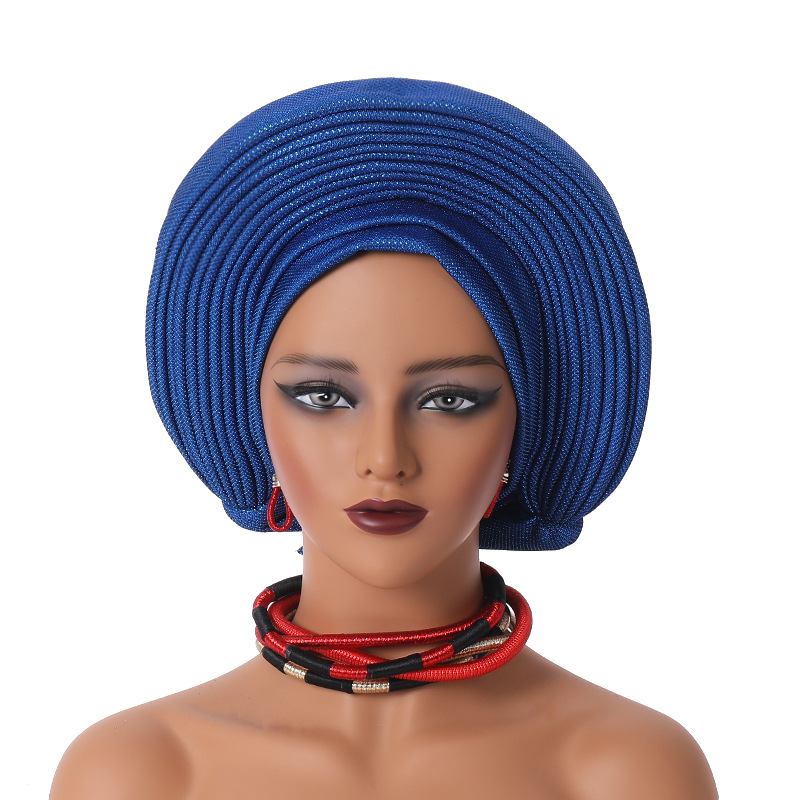 Gorro de Gele nigeriano, turbante de Gele automático, gorro de turbante africano ya hecho, gorro de fiesta para mujer, Hijab musulmán, pañuelo para la cabeza, gorro