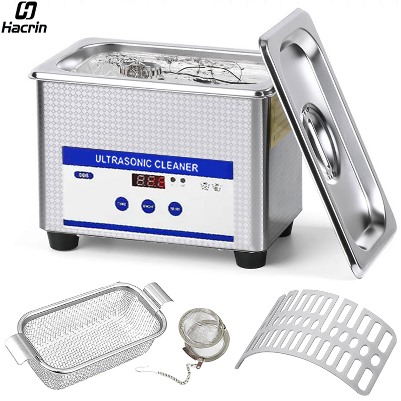 Ultrasonic Cleaner Ultrasound Jewelry Glasses Cleaning Machine 40kHZ High Frequency Ultrasonic Washing Bath for Glasses Jewelry