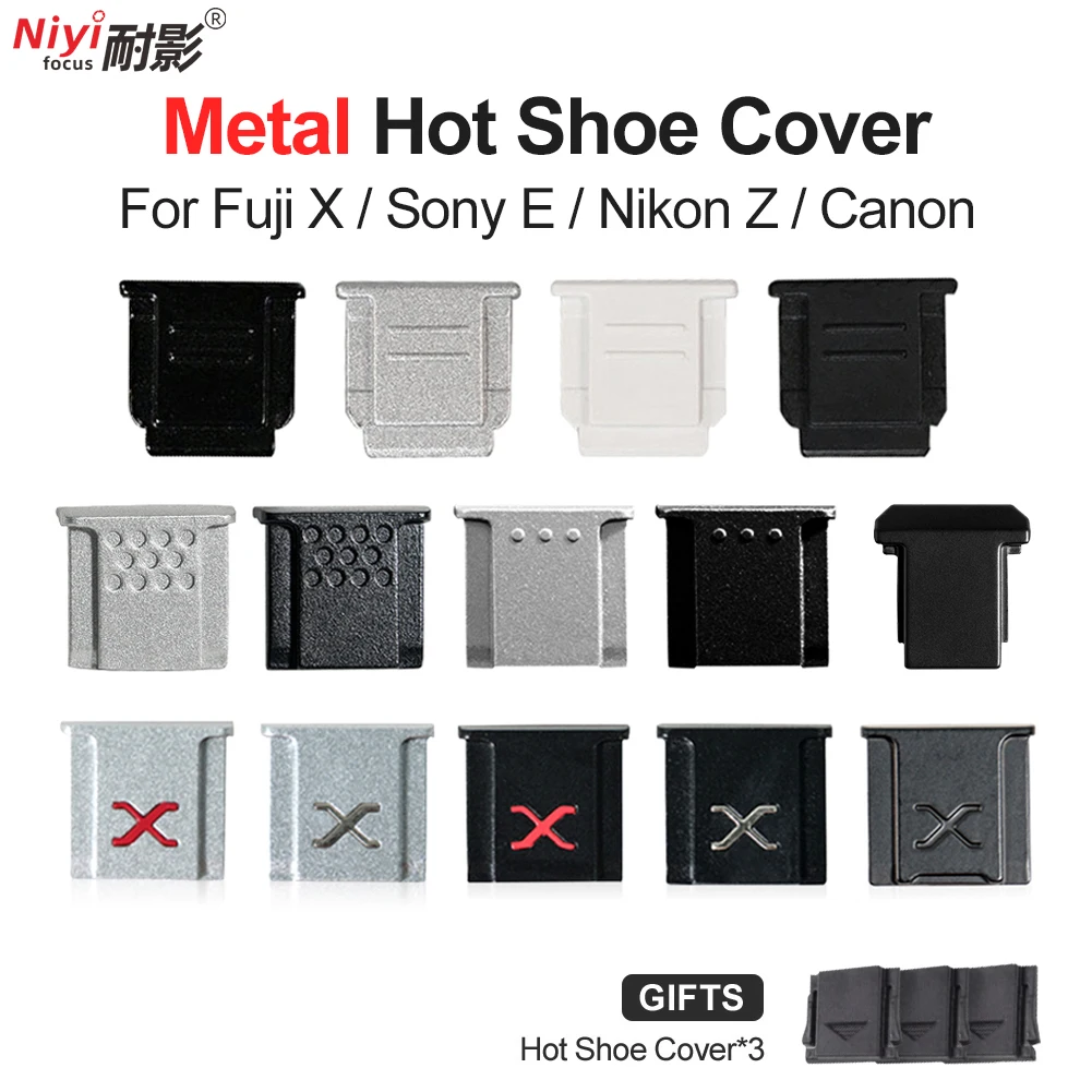 Accesorios para cámara cubierta de zapata cámara Flash tapa de zapata cubierta de zapata fría de Metal para Canon R10 Fujifilm XT3 Nikon ZFC Sony A7M4