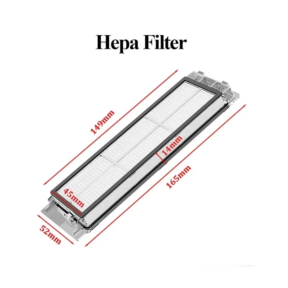 Washable HEPA Filters for Xiaomi Roborock S50 S5 MAX S6 for MI Robot Vacuum Cleaner Parts Replacement Accessories