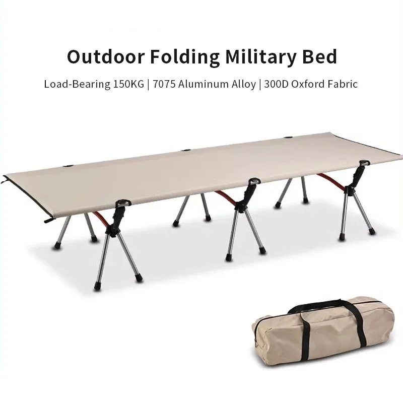 Lit de couchage pliable léger portable, lit de camping, tente, lits simples extérieurs, randonnée touristique, sac à dos