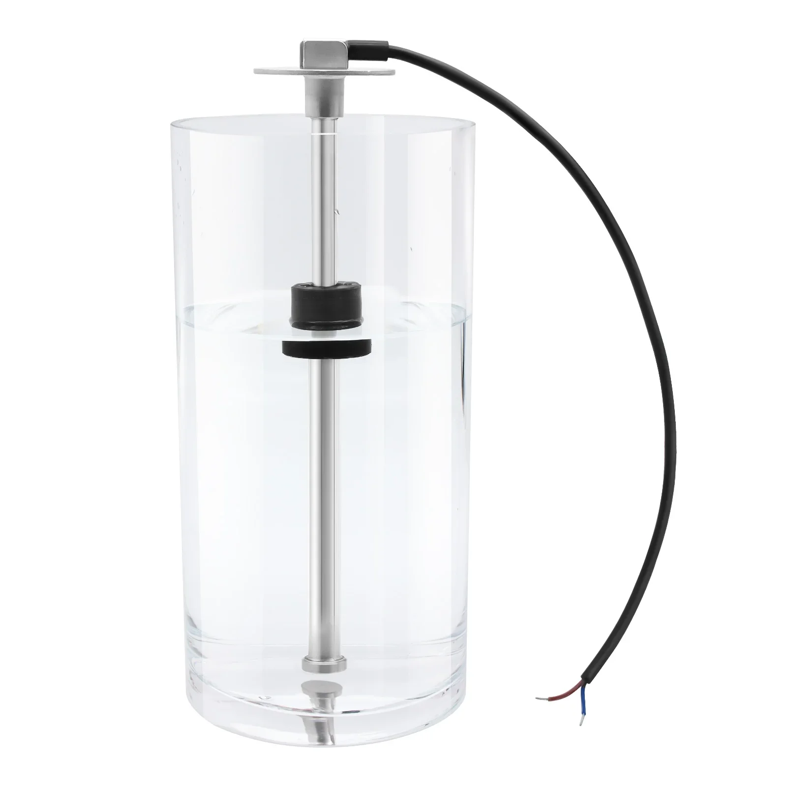 0-190 Ohm Nhiên Liệu Phao Cảm Biến + Nhiên Liệu Đo Độ Ánh Sáng 7 Màu Tự Động Mềm RV Thuyền Xe 2 "52Mm Bình Nhiên Liệu Đo Độ 12V24V