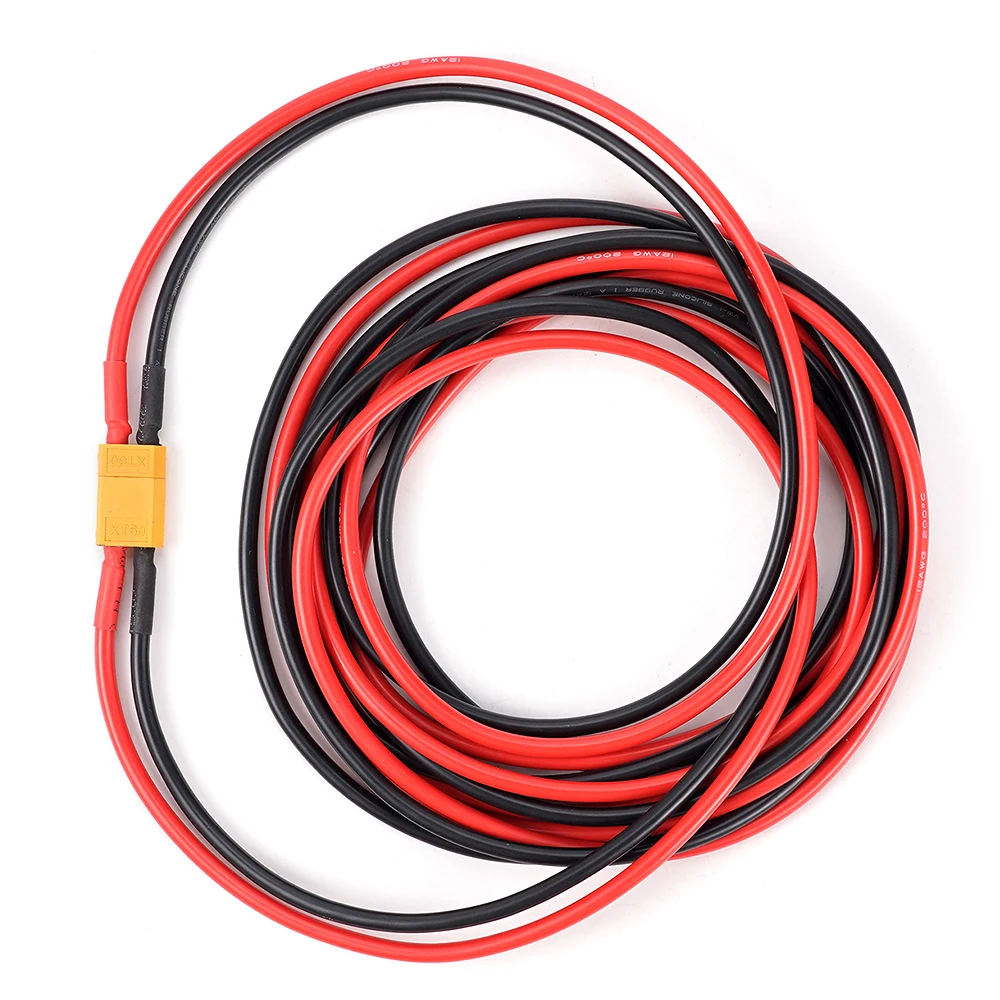 XT60 2M/3M Cable de conexión de enchufe de conversión macho hembra enchufe hembra 12AWG 300cm Cable de extensión de silicona conector de batería