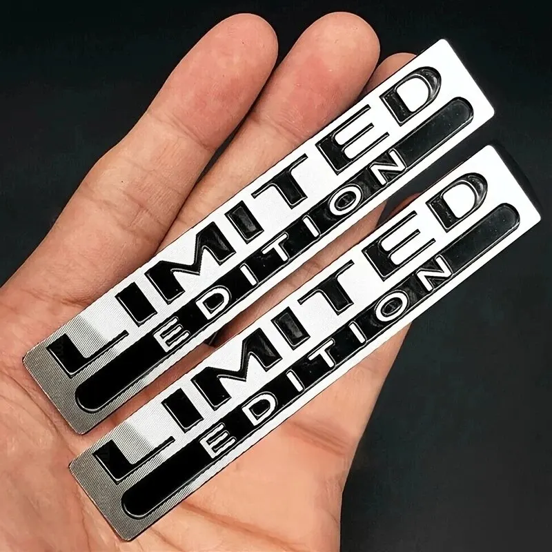2 uds Metal edición limitada 3D insignia para carrocería de coche pegatina maletero guardabarros emblema calcomanía accesorio para coche motocicleta bicicleta