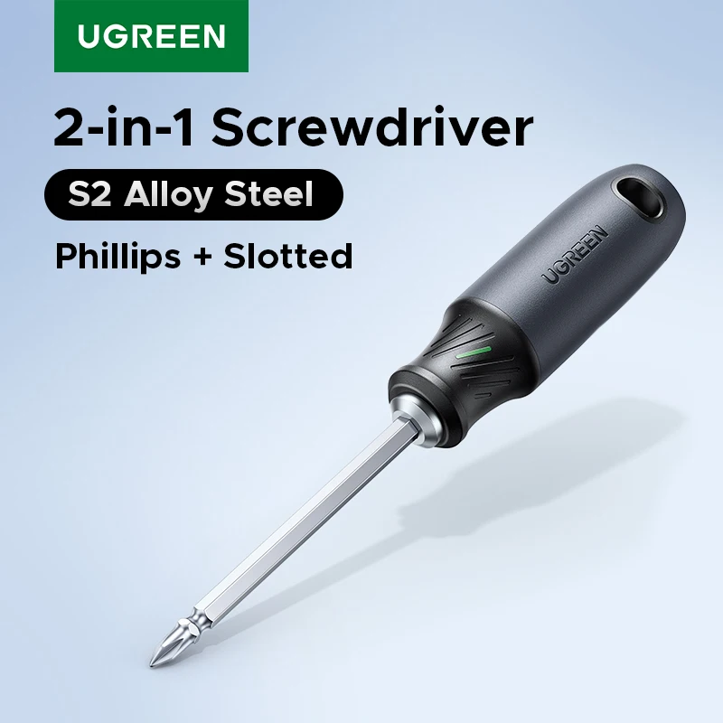 Отвертка UGREEN 2-в-1 S2 из легированной стали