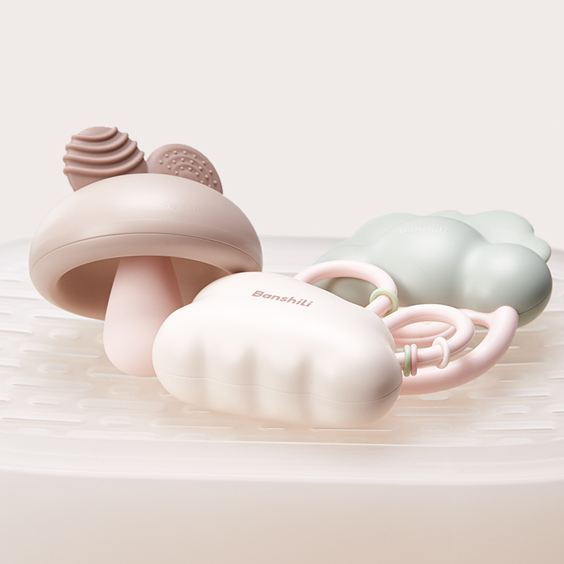 Mordedor de silicona suave para bebé, juguete masticable, gran oferta