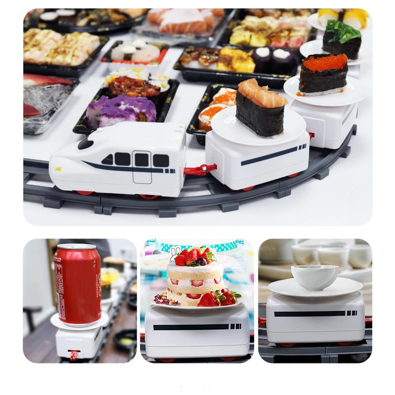 ซูชิรถไฟรถไฟโรตารีซูชิของเล่นไฟฟ้ารถไฟโรตารี่ซูชิ Simula รถหมุน Ushi เด็กไฟฟ้ารถไฟสําหรับสาว