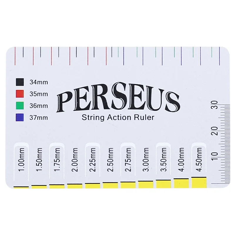 Acoustic Guitar Measuring Ruler Guitar String Height Gauge Ruler Card Luthier Tool for Electric/Classic Guitar Bass