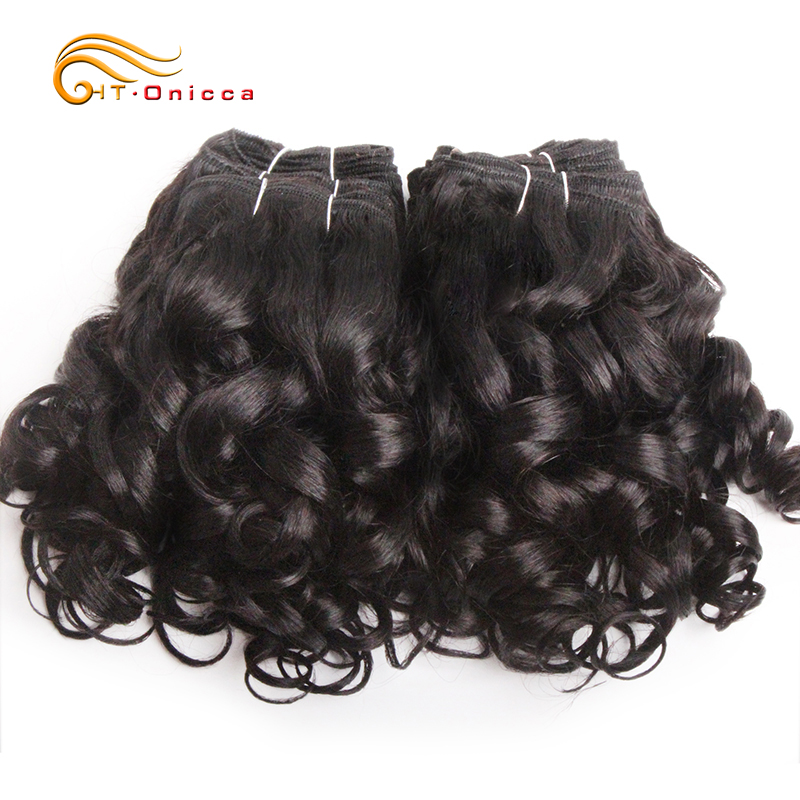 Pacotes de cabelo humano encaracolado, cabelo brasileiro Weave, 100% cabelo humano, cor, 1B, 2, 4, 30, 33, 99J, 6 Pcs Lot