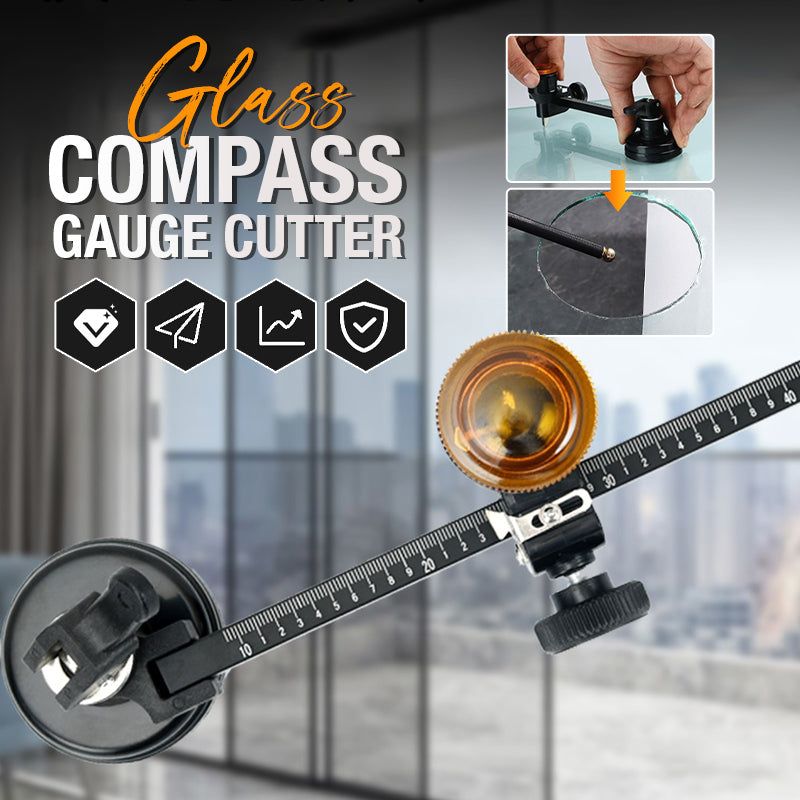Nuevo Kit de cortador de calibre de brújula de vidrio de 300-1000mm, accesorios de corte de vidrio con ventosa, cortador de botellas de vidrio de 360 grados, herramientas de corte