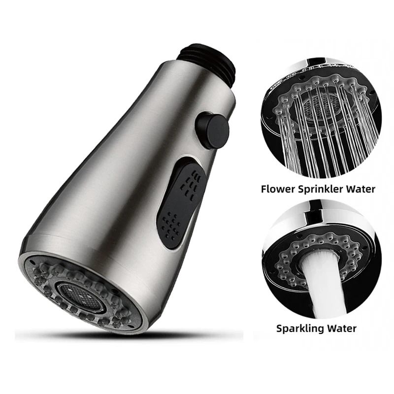 Boquilla de fregadero de 2 modos, boquilla chapada G12, aireador de grifo extraíble, lavabo de cocina, filtro de grifo de ahorro de agua, pulverizador mezclador reemplazable