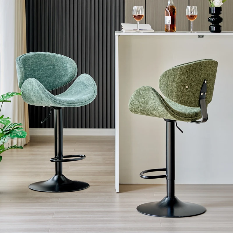 Unique Metal Green Bar Stools Adjustable Height Italian Sturdy Designer Bar Stools Ergonomic White Sillas De Comedor Furniture