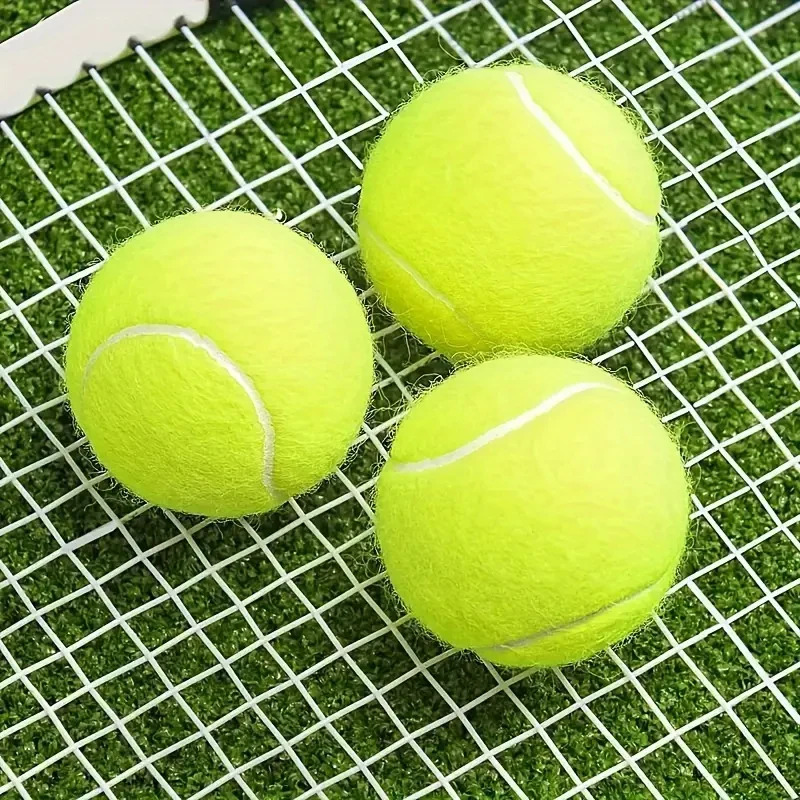 Balle de Tennis professionnelle en caoutchouc, 3 pièces, haute résilience, pour Club de Tennis, exercices de compétition, pratique pour fournitures d'entraînement scolaire