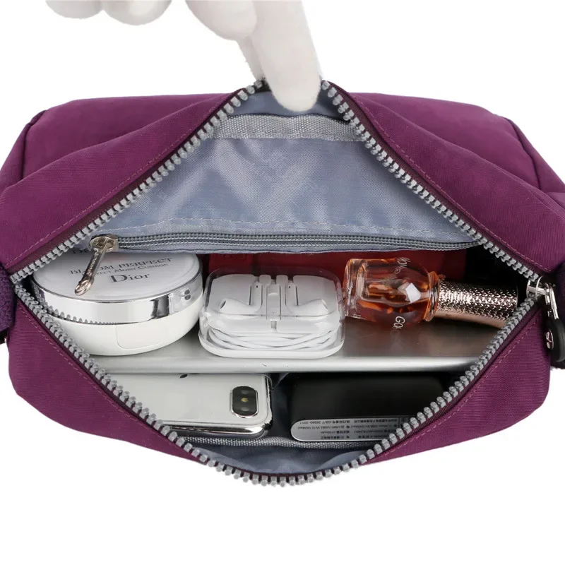 Bolsos de mensajero de nailon impermeables para mujer, Bolso pequeño, bolso de hombro, bolsos cruzados para mujer, Bolsa de mano de alta calidad
