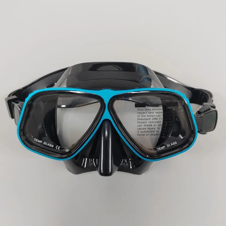 Gafas de buceo para hombres y mujeres adultos con montura grande, máscaras de buceo, snorkel libre, gafas de buceo para miopía, tratamiento antivaho