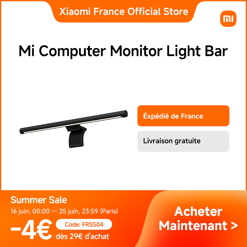 Xiaomi-ATA JIA Barre lumineuse pour moniteur d'ordinateur, lampe LED pour écran PC, lumière de face, protection des yeux des étudiants, lecture et apprentissage