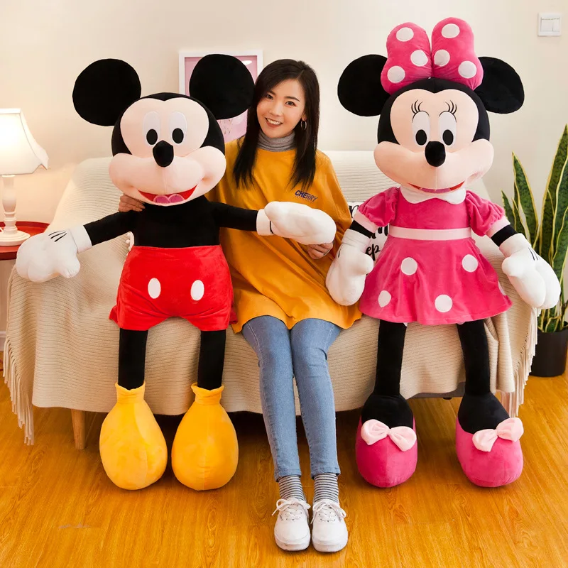 Aoger รายชื่อใหม่หลายสีและสไตล์ใหม่ของเล่นตุ๊กตามิกกี้เมาส์ของขวัญตุ๊กตาคู่มินนี่มิกกี้สําหรับเพื่อนแฟน