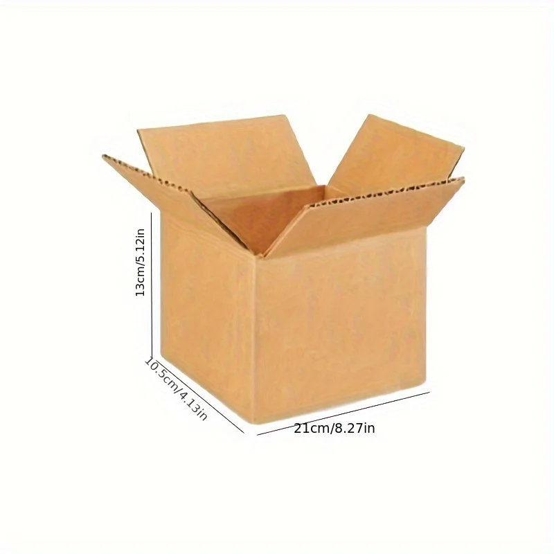 10 stuks verzenddozen en 4,13 × 5,12 × 8,27 inch verzending golfkartonnen dozen, kraftpapier verzenddozen-voor verzendpakket