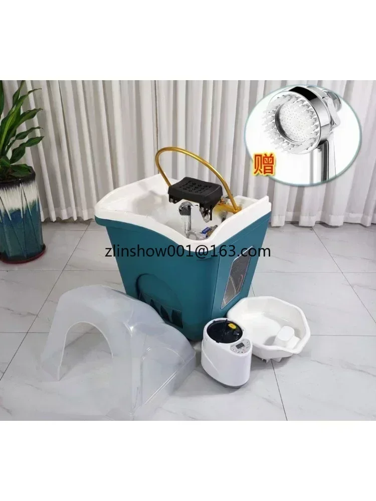 การรักษาศีรษะ Fumigration Spa Machine แชมพูมือถืออ่างล้างหน้าร้านเสริมสวยทําความสะอาดหูการไหลเวียนของน้ํา