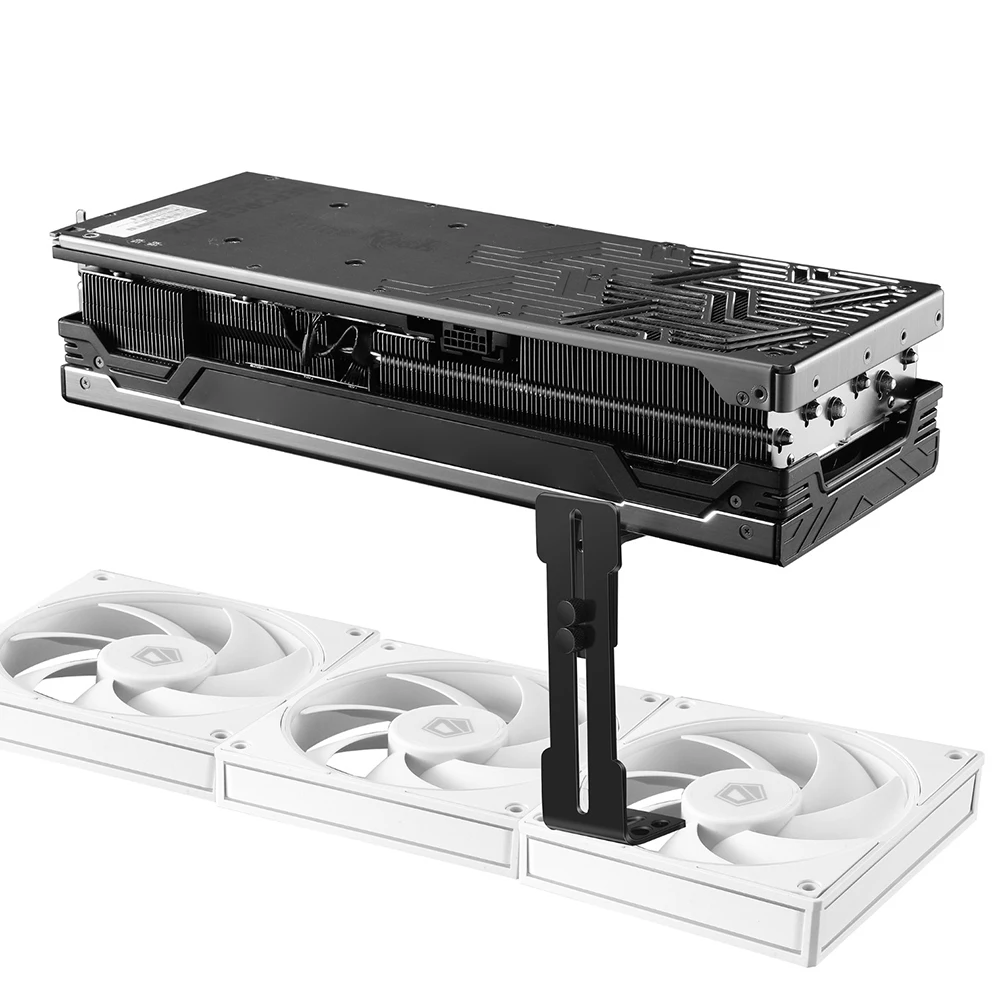 Chassis 12cm Lüfter position GPU-Stütz rahmen Edelstahl Computer-Grafikkarten halter verhindern durchhängende GPU-Klammer für RTX 4090
