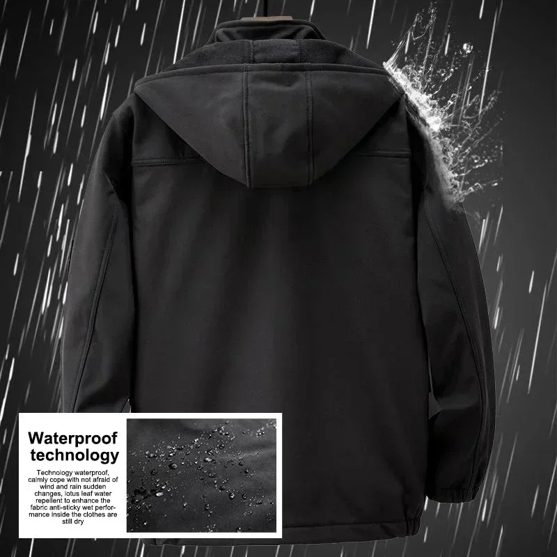 メンズ厚手トラックスーツ,アウトドアスポーツスーツ,防風,防水,乗馬,登山,パッド入り,2ピースセット,冬,新品