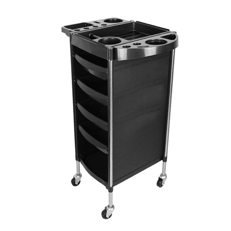 Hairdressing Trolley, Hair Salon Perm and Dyeing Tool Trolley, Stainless Steel Barber Shop Six-layer Large-capacity Storage