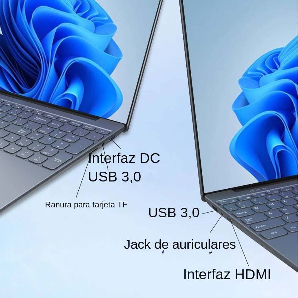 AKPAD Intel Celeron 12Th N95 portátil Windows 10 11 Pro Oficina Bluetooth Notebook PC 16G DDR4 16 pulgadas 1920x1200 IPS Netbook