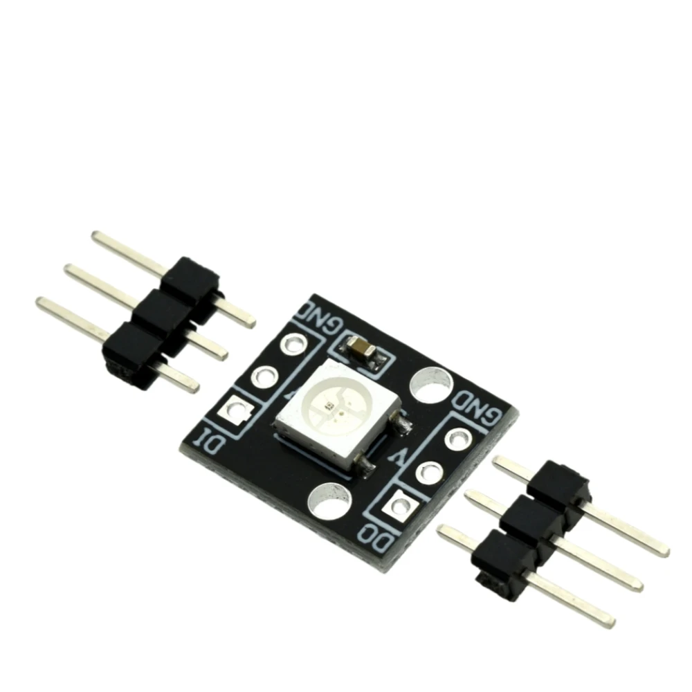 1-10 Uds bloque de construcción electrónico uno RBG 1Bit baja potencia larga vida útil WS2812B serie 5050 módulo LED a todo color