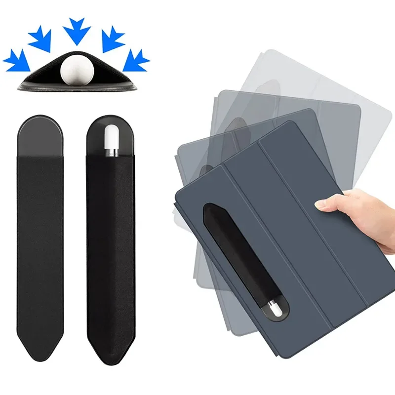 Soporte Universal para lápiz adhesivo para Apple IPad IPencil 2 1 funda autoadhesiva bolsa adjunta funda portalápices