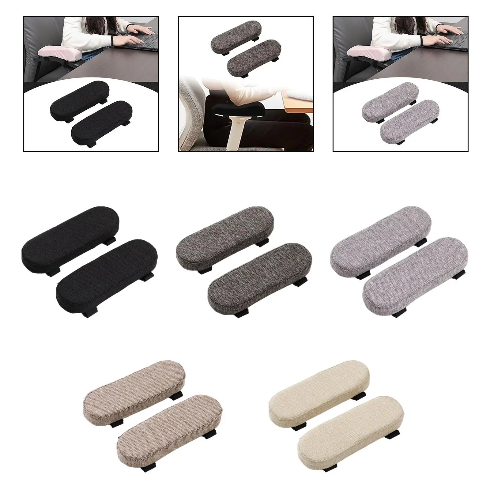 Cojín para reposabrazos de silla de juegos, funda extraíble, cómodo reposabrazos para silla de oficina