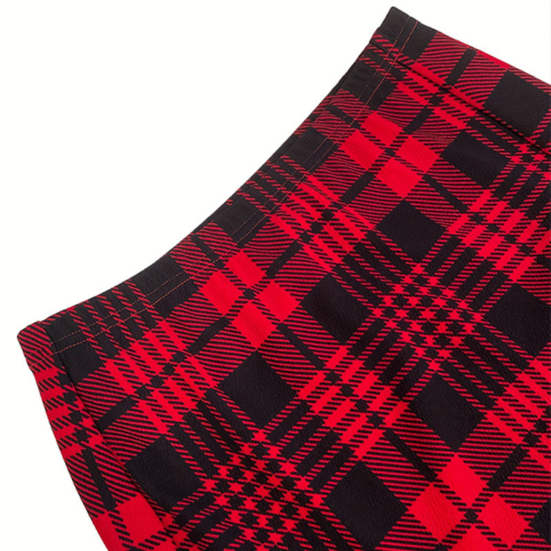 Geruite rok sexy microrok officieel dame rood groen elegante potlood minirokken streetwear hoge taille dame korte rok voor dames