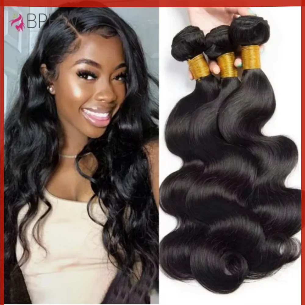 30 Polegada pacotes de onda do corpo 12a tecer cabelo humano brasileiro pacotes 1/3/4 pçs extensões de cabelo remy para as mulheres preto natural 100 g/pçs