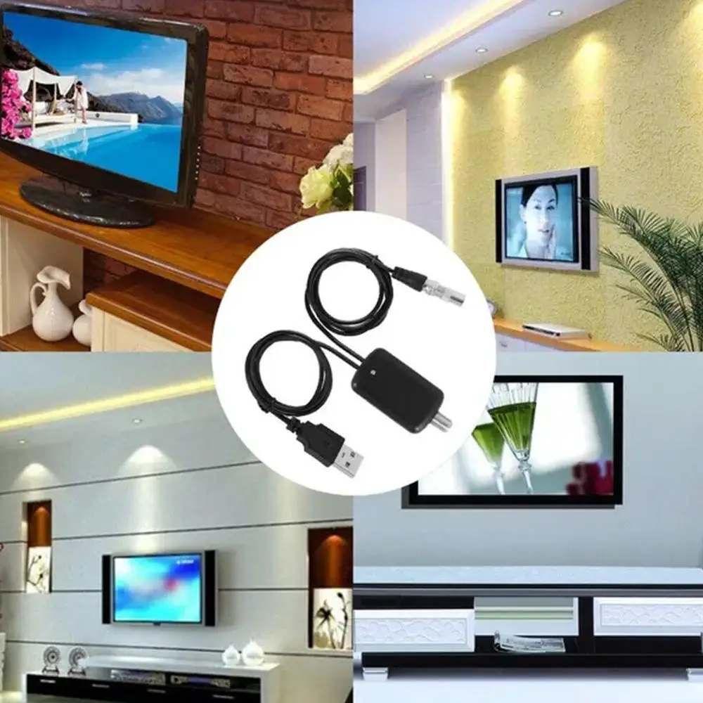 TV Antenna Amplifier 4K UHD Low Noise USB Interface Antenna Signal Enhancement Receiver Digital Television Accessories
