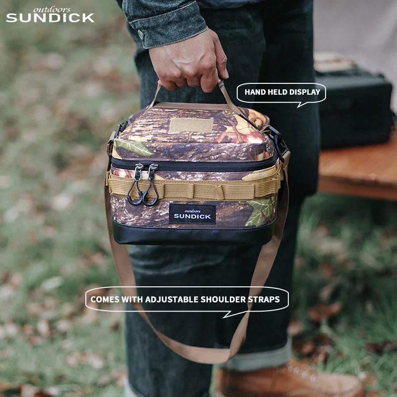 1 negro/marrón/verde militar/camuflaje opcional camping aislado al aire libre tazón taza bolsa de almacenamiento
