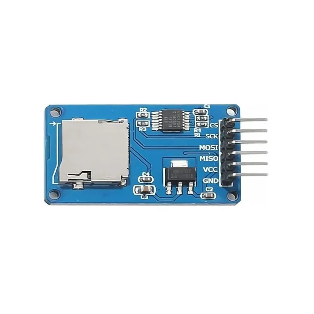 Modulo lettore adattatore scheda Micro SD SDHC TF Perni saldati con chip di conversione del livello dell'interfaccia SPI compatibile con Arduino Raspber