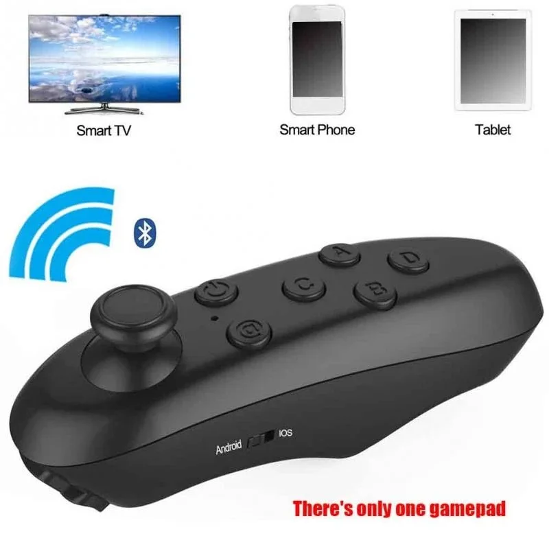 Gafas VR con Control remoto para teléfono móvil, inalámbricas, Android, teléfono inteligente, Gamepad, palanca giratoria de página de libro electrónico remoto