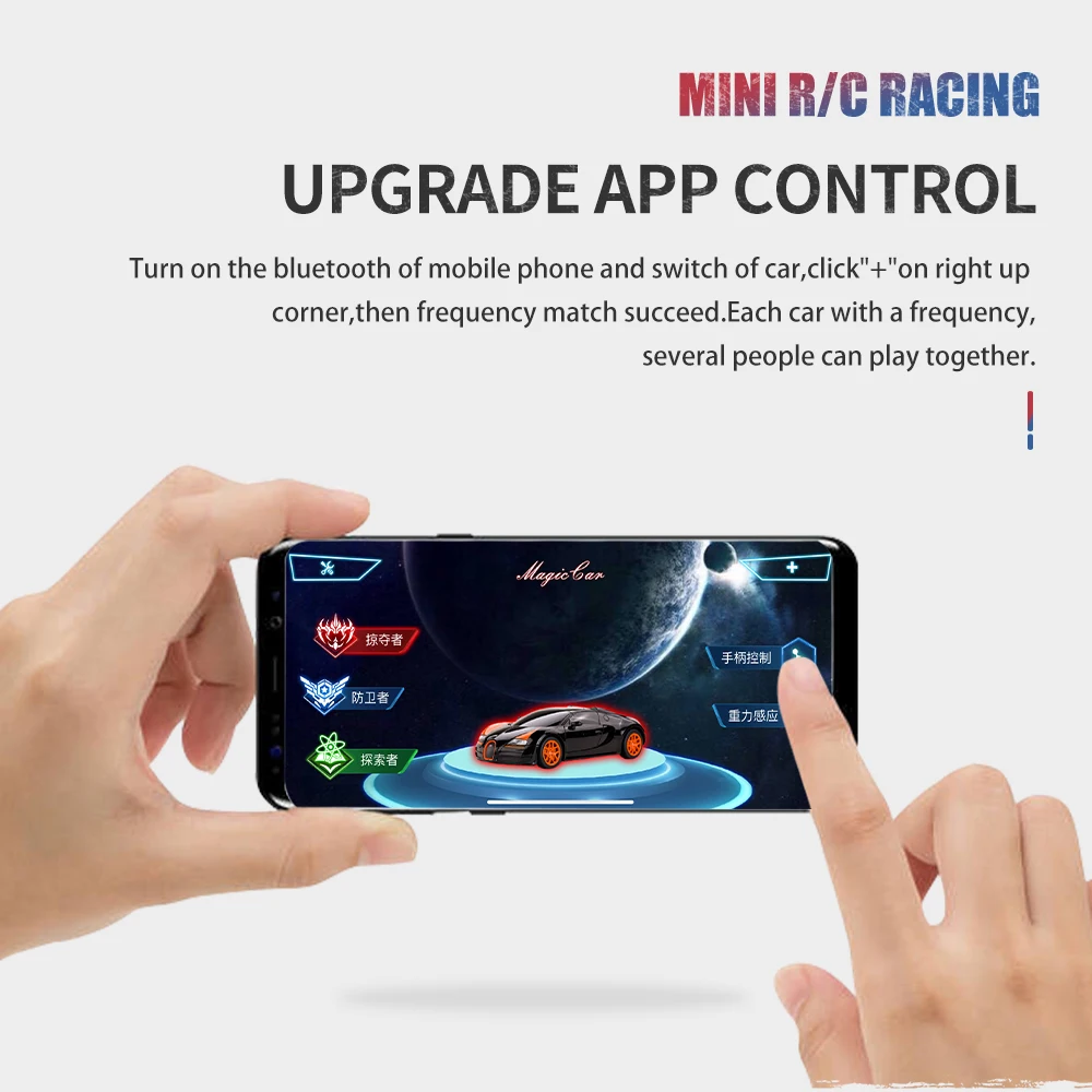 1:58 รีโมทคอนโทรล MINI RC รถแบตเตอรี่ดําเนินการรถแข่ง PVC กระป๋องแพ็คเครื่อง Drift-Buggy บลูทูธวิทยุควบคุมของเล่นเด็ก