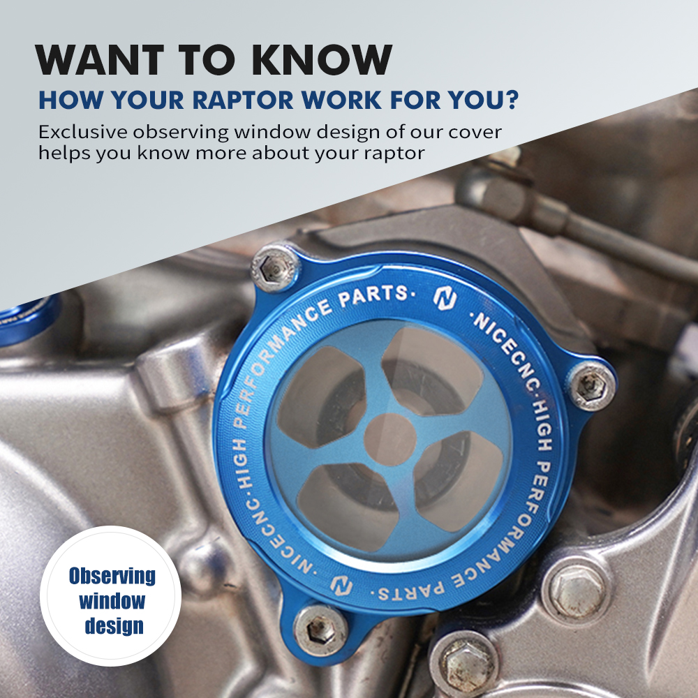 ATV Für Yamaha Raptor 700 Motoröl Filter Klare Abdeckung Kappe Schutz 2006-2022 RAPTOR 700R 2009 2011-2022 YFM 700 700R ATV Teile
