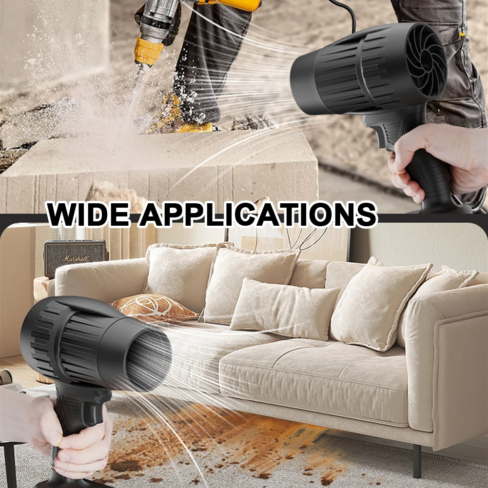 JANGKLIFE Stepless Speed High Power Leaf Blower Handheld Mini Jet Fan for Makita Battery