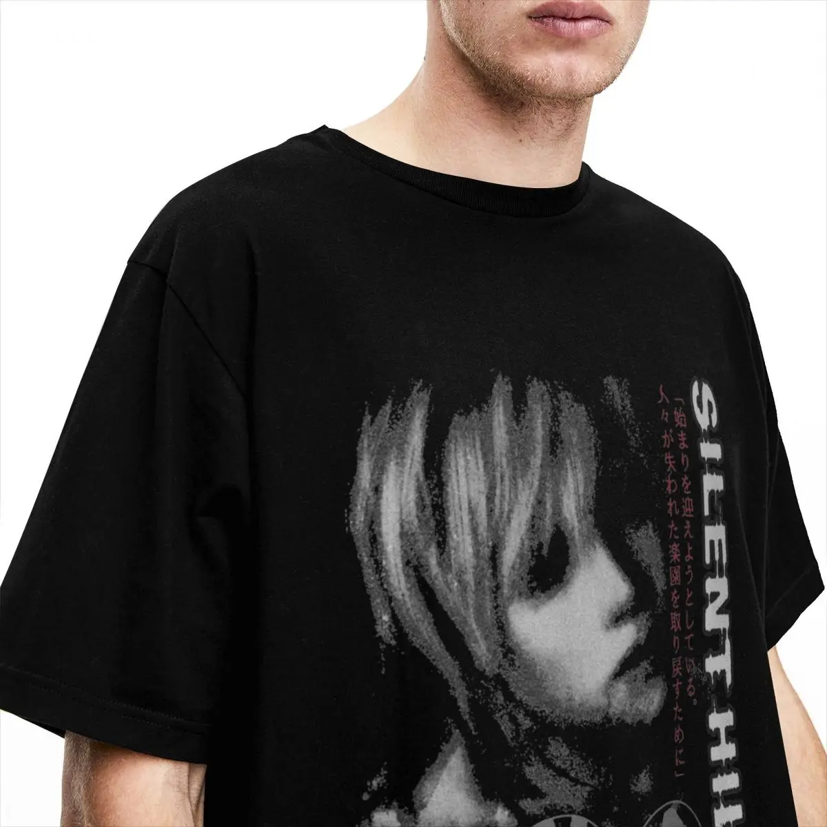 サイレントヒル 3 男性女性 Tシャツホラーゲーム楽しい Tシャツ半袖 O ネック Tシャツ綿ヴィンテージカジュアル大きいサイズ Tシャツ