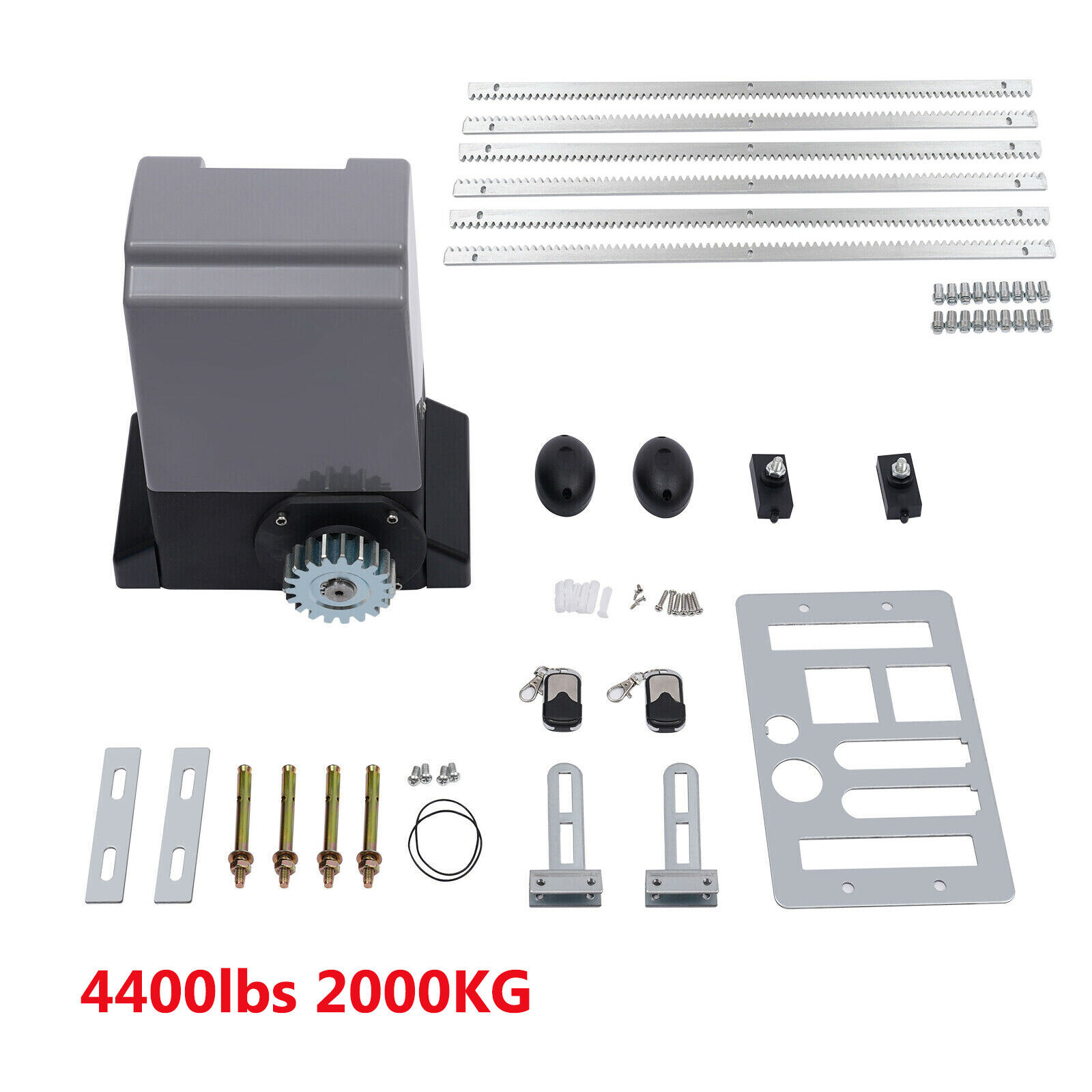 550w Schiebe tor öffner automatische Motor auffahrt Sicherheits kit Racks 2000kg