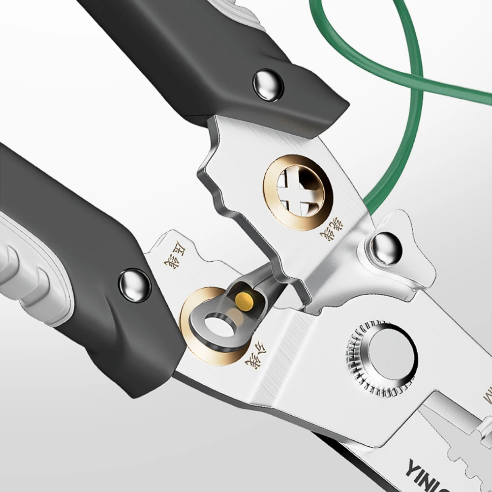 Wire Stripper Decrustation คีมหลายเครื่องมือ Ire Stripper ไฟฟ้า Cable Stripper เครื่องตัดมัลติฟังก์ชั่นซ่อมเครื่องมือคีม